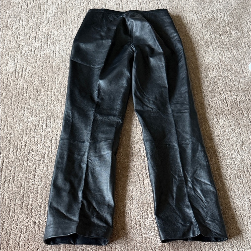 Wilsons Leather Black Straight Leg Pants - Picture 6 of 6